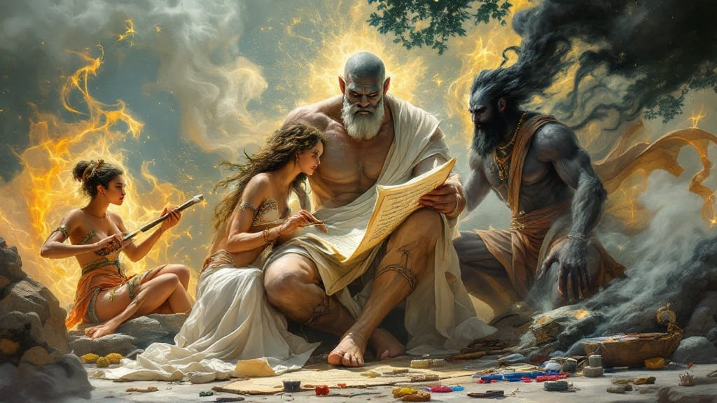 Cover art for Sallistos, a greek scenario on AI Dungeon