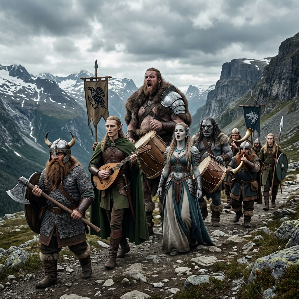 Cover art for Leikenberg: land of the mighty symphony, a vikings scenario on AI Dungeon