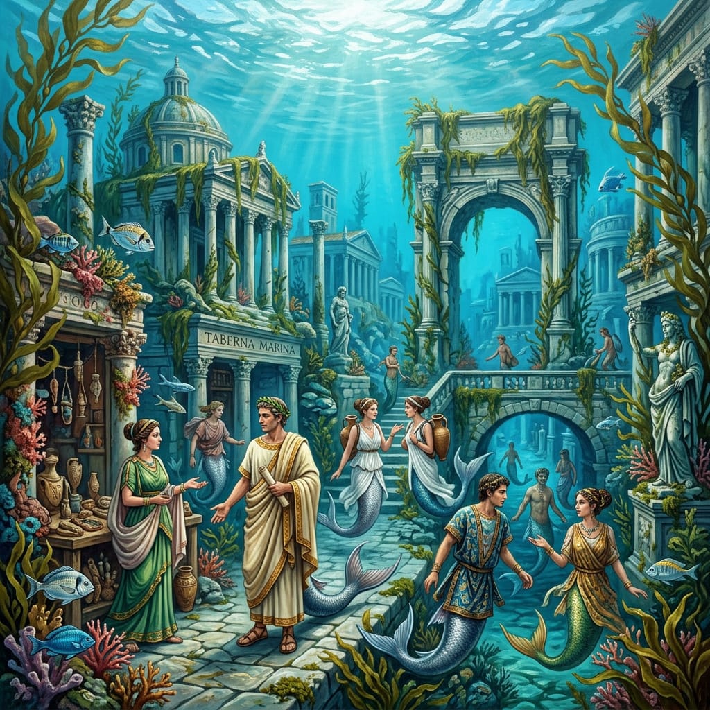 Cover art for Romana Neptunae, an undrwater scenario on AI Dungeon