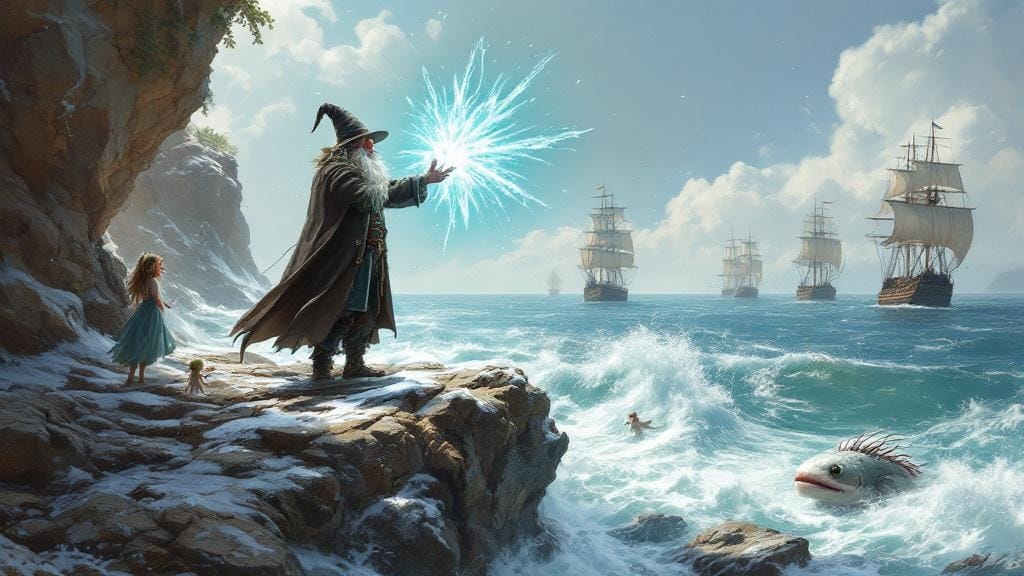 Cover art for Waterswain, a sword and sorcery scenario on AI Dungeon
