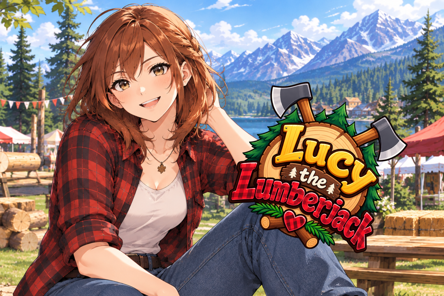 Cover art for Lucy the Lumberjack 🪓, a romance scenario on AI Dungeon