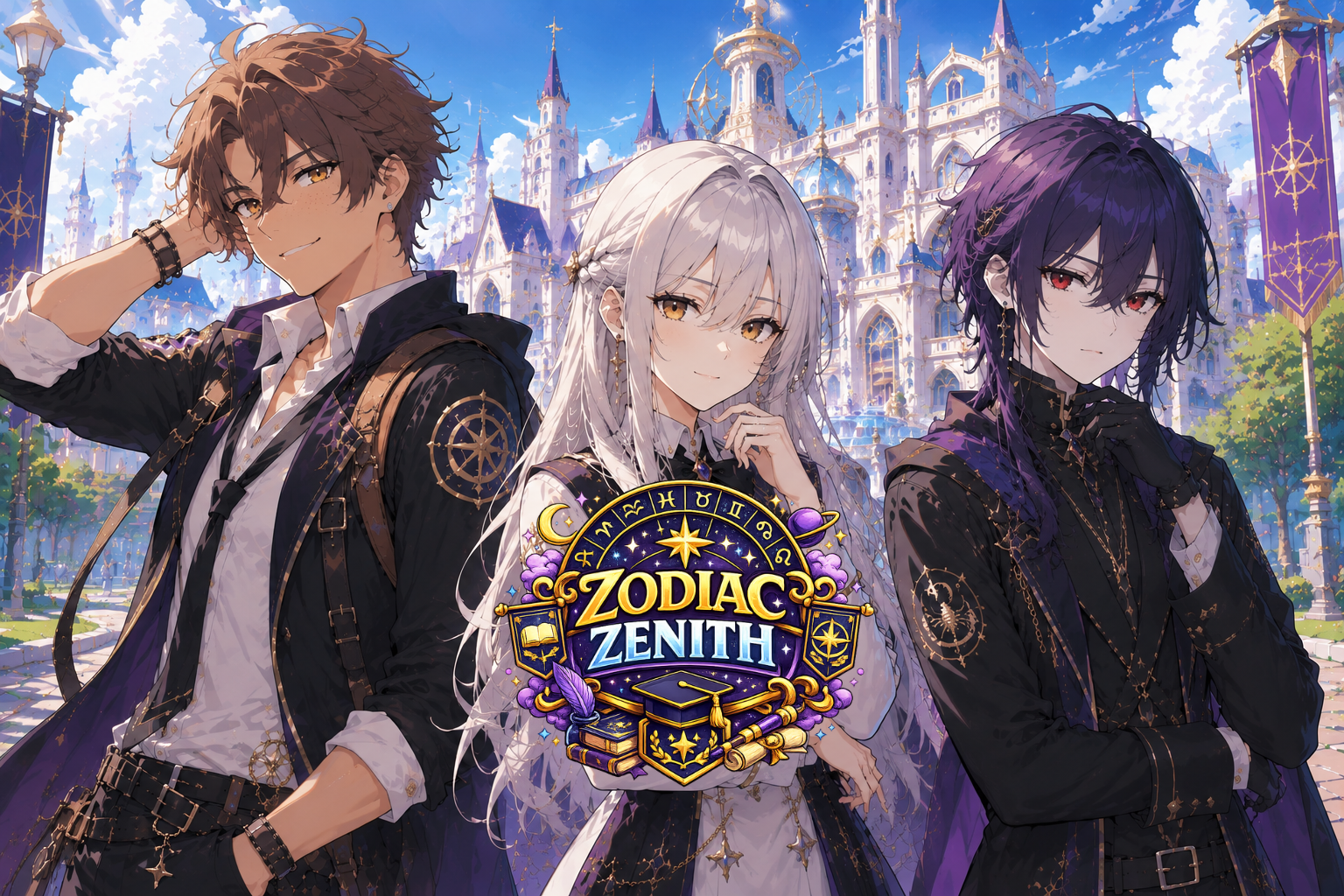 Cover art for Zodiac Zenith 🌙, a zodiac scenario on AI Dungeon