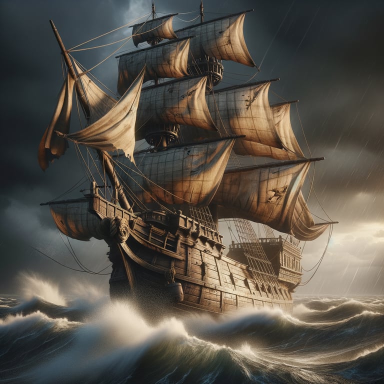 Cover art for A Captain not of your own, a pirate scenario on AI Dungeon