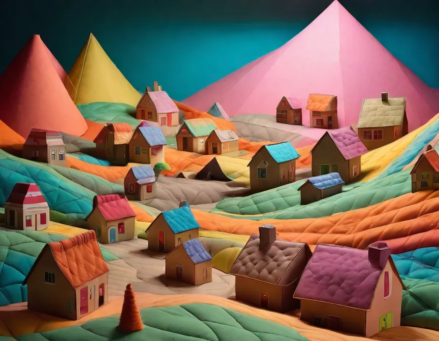 Cover art for The Kitsch, a cartoon scenario on AI Dungeon