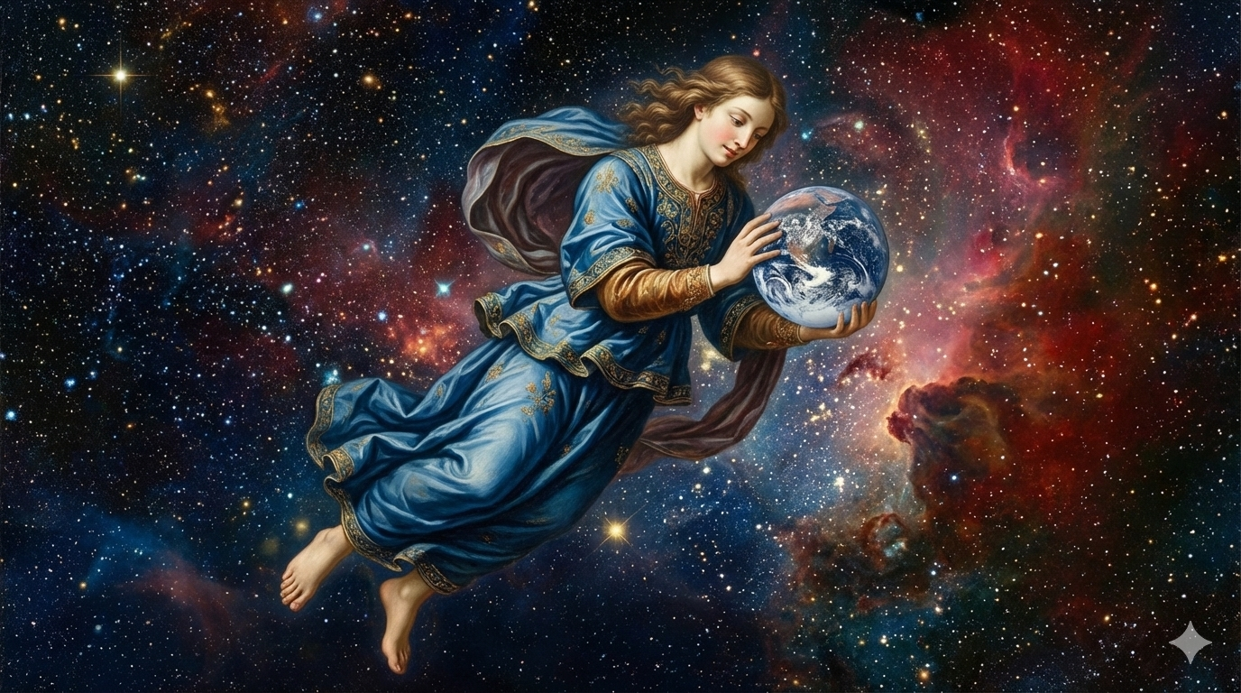 Cover art for In The Beginning..., a god scenario on AI Dungeon