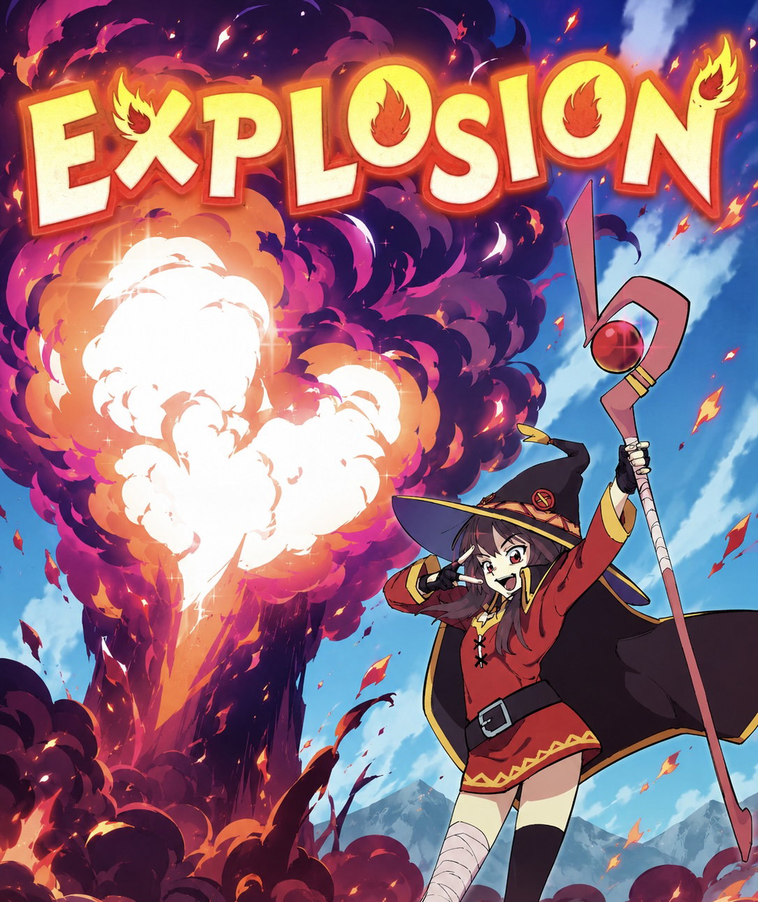 Cover art for EXPLOSION! , a romance scenario on AI Dungeon