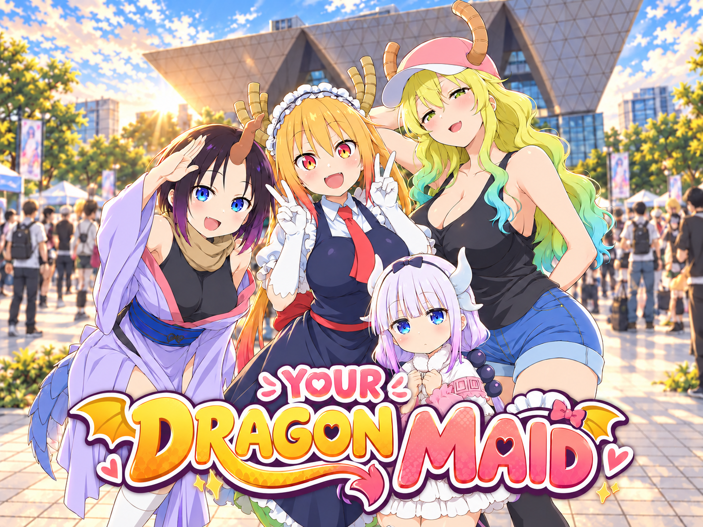 Cover art for Your Dragon Maid!, a dragons scenario on AI Dungeon