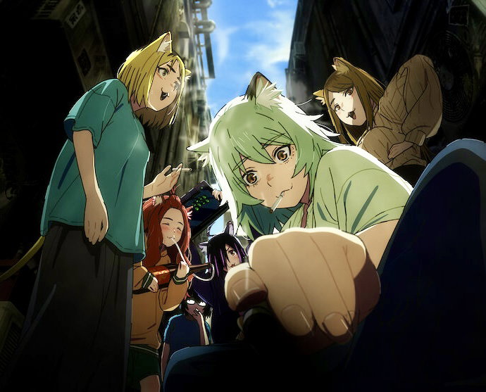 Cover art for Chainsmoking Cats, an anime scenario on AI Dungeon