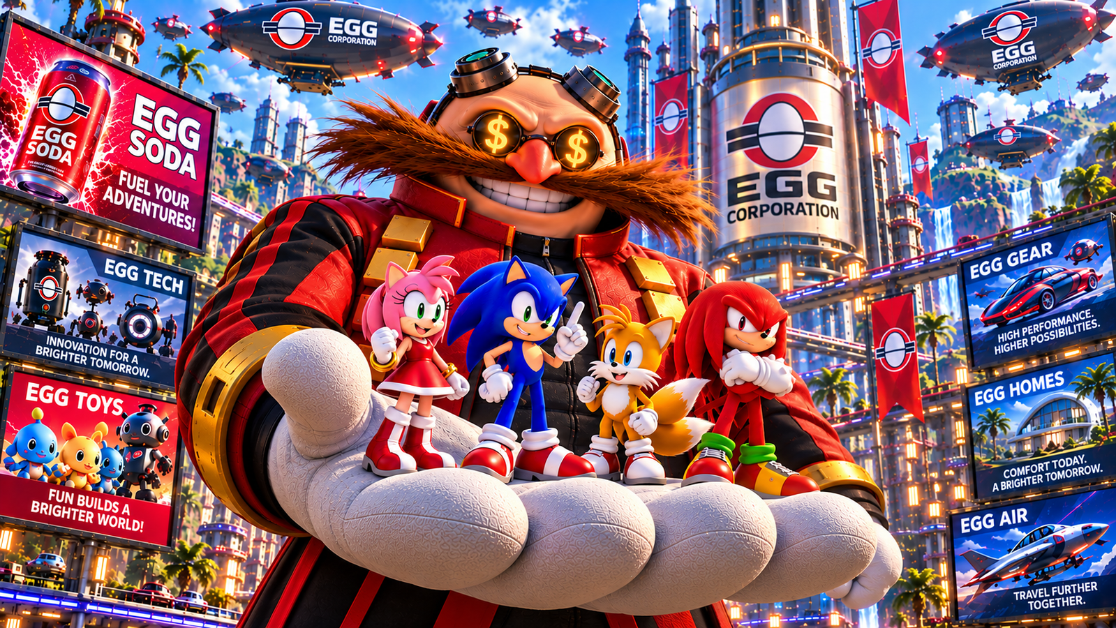 Cover art for Sonic The Hedgehog: Empire Of Greed, an adventure world on Voyage