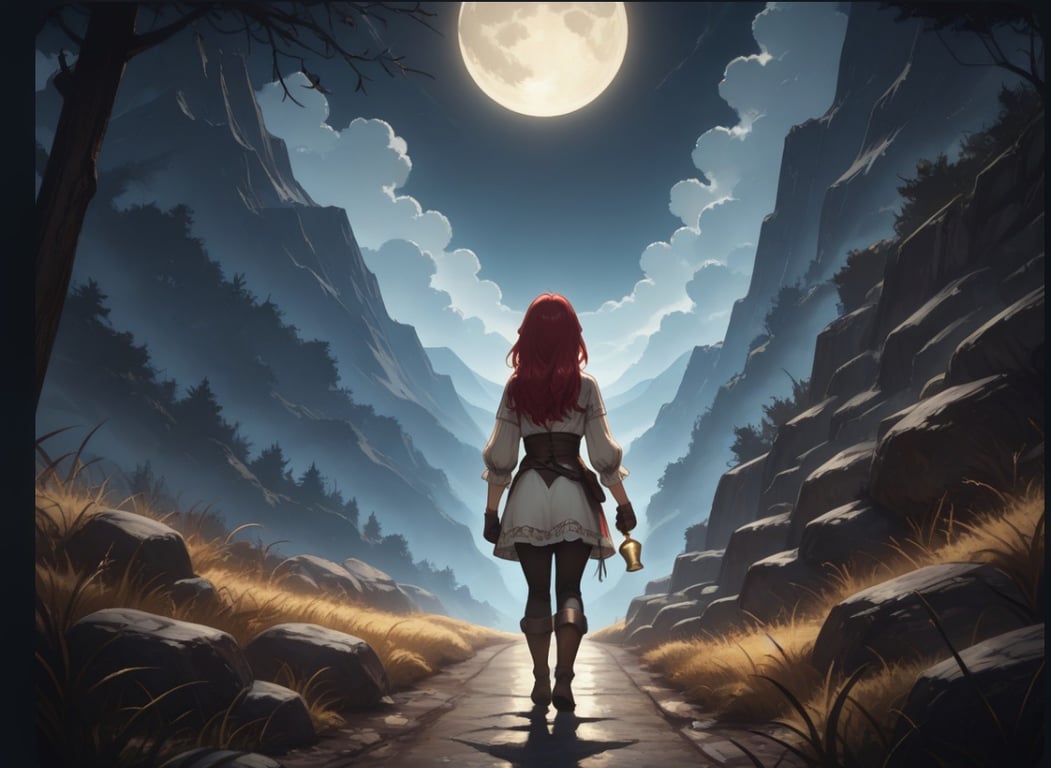 Cover art for Tarot Stories, Eight of Cups, a tarot scenario on AI Dungeon
