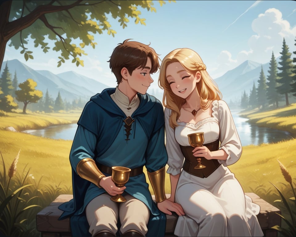 Cover art for Tarot Stories, Two of Cups, a tarot scenario on AI Dungeon