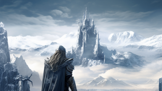 Cover art for Glacial Realms, a fantasy scenario on AI Dungeon