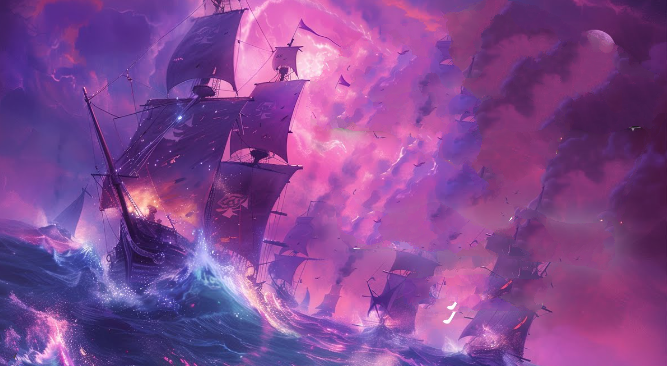 Cover art for Celestial Seas, a pirate scenario on AI Dungeon