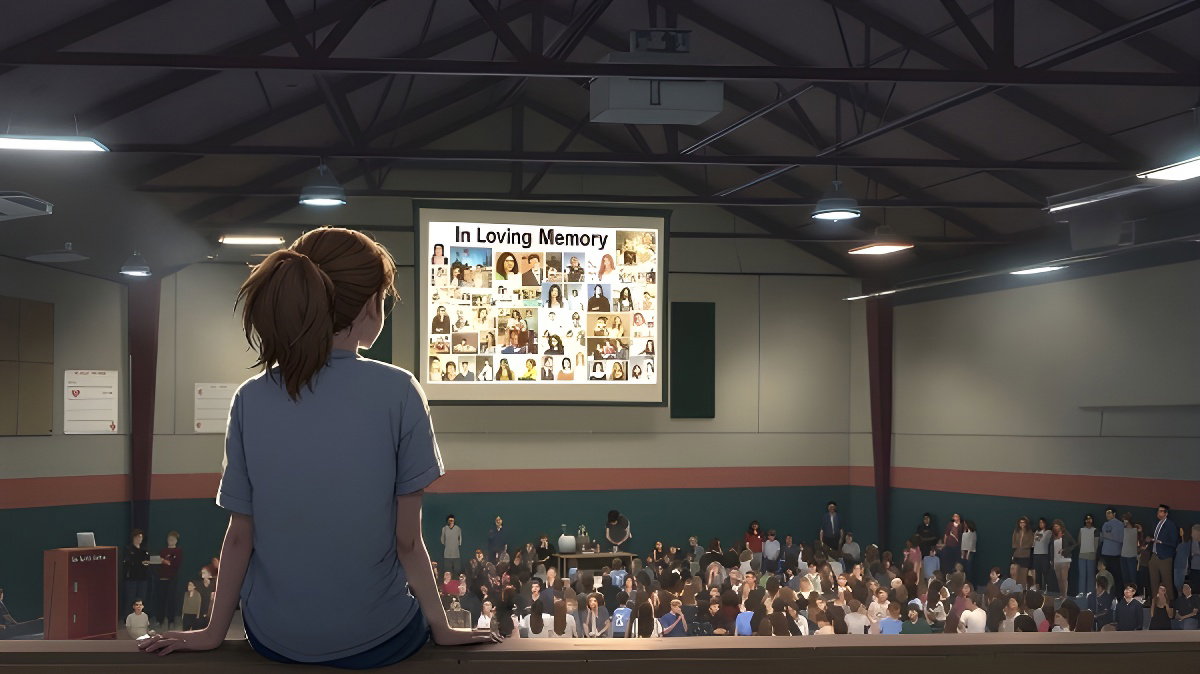 Cover art for Spirit Week, a high school scenario on AI Dungeon