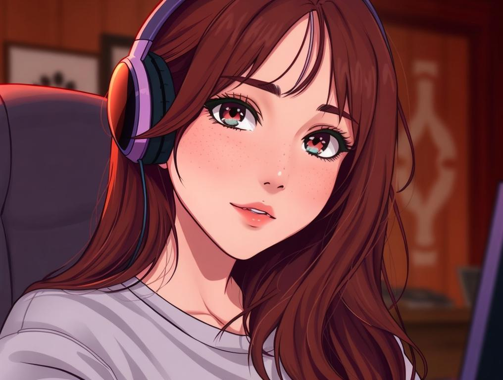 Cover art for Dating a Twitch Streamer!, a romance scenario on AI Dungeon