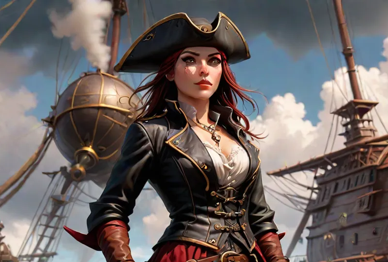 Cover art for Airship Pirates, a steampunk scenario on AI Dungeon