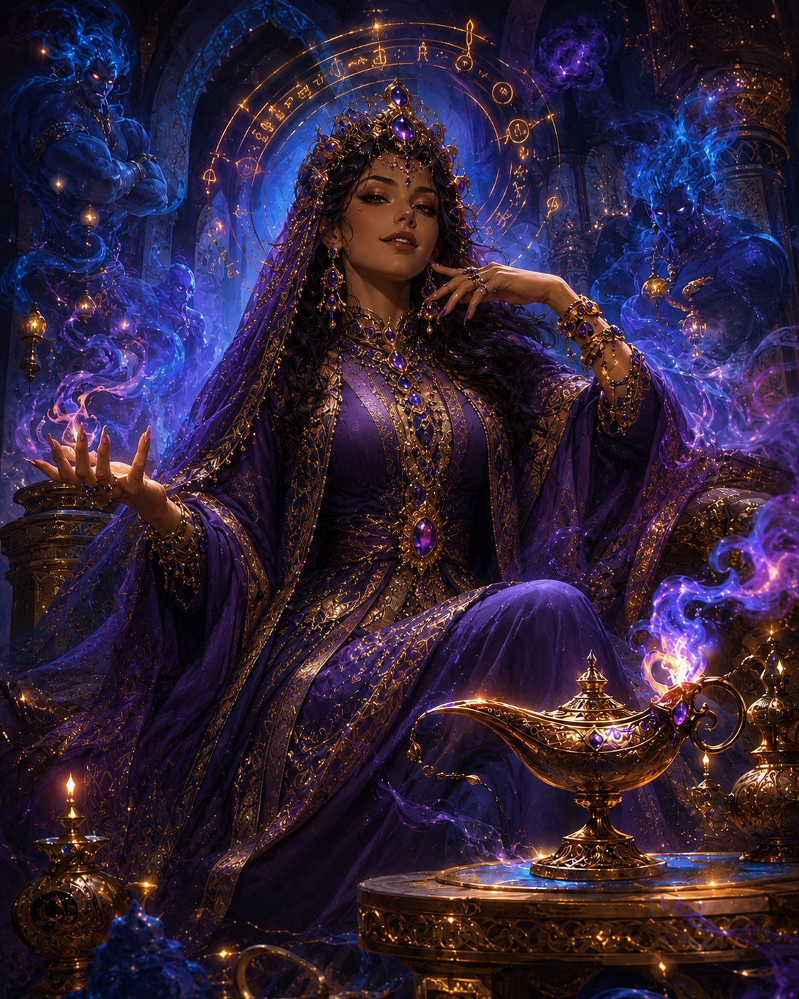 Cover art for The Genie Goddess on AI Dungeon