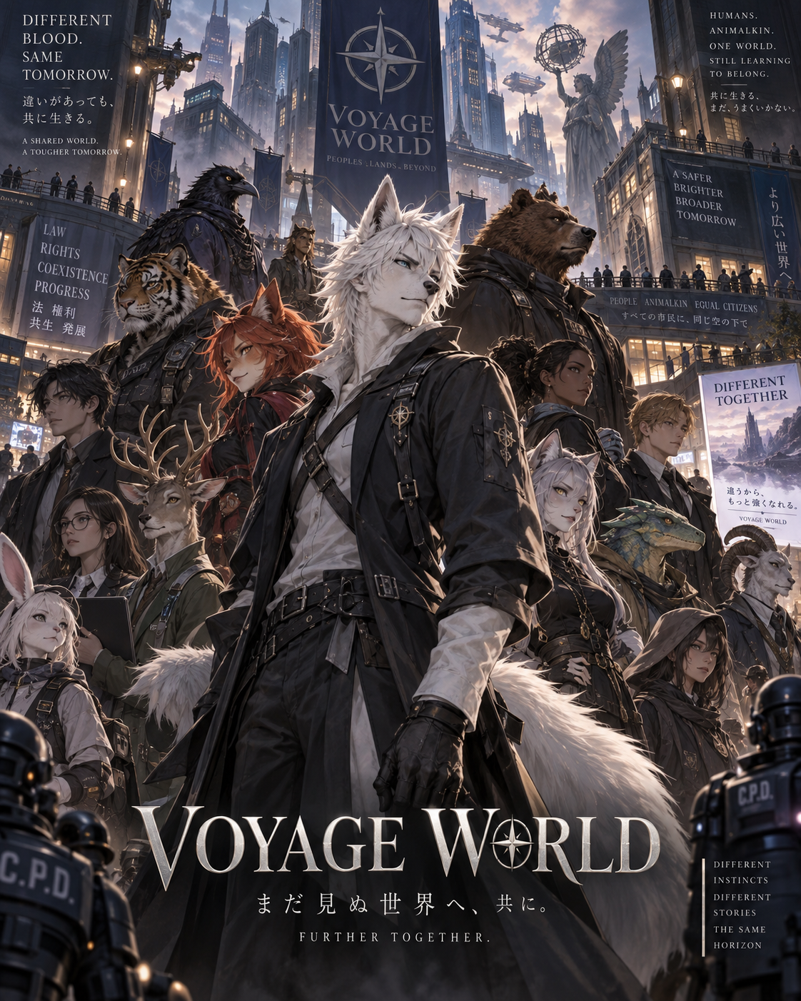 Cover art for Instinct Divide, a modern urban world on Voyage
