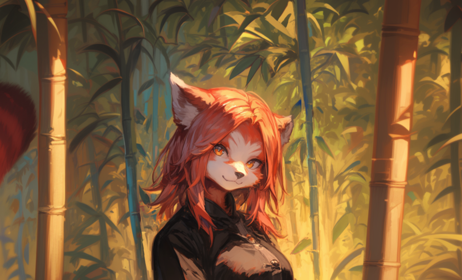 Cover art for Kidnapped by the red panda, a kidnapped scenario on AI Dungeon