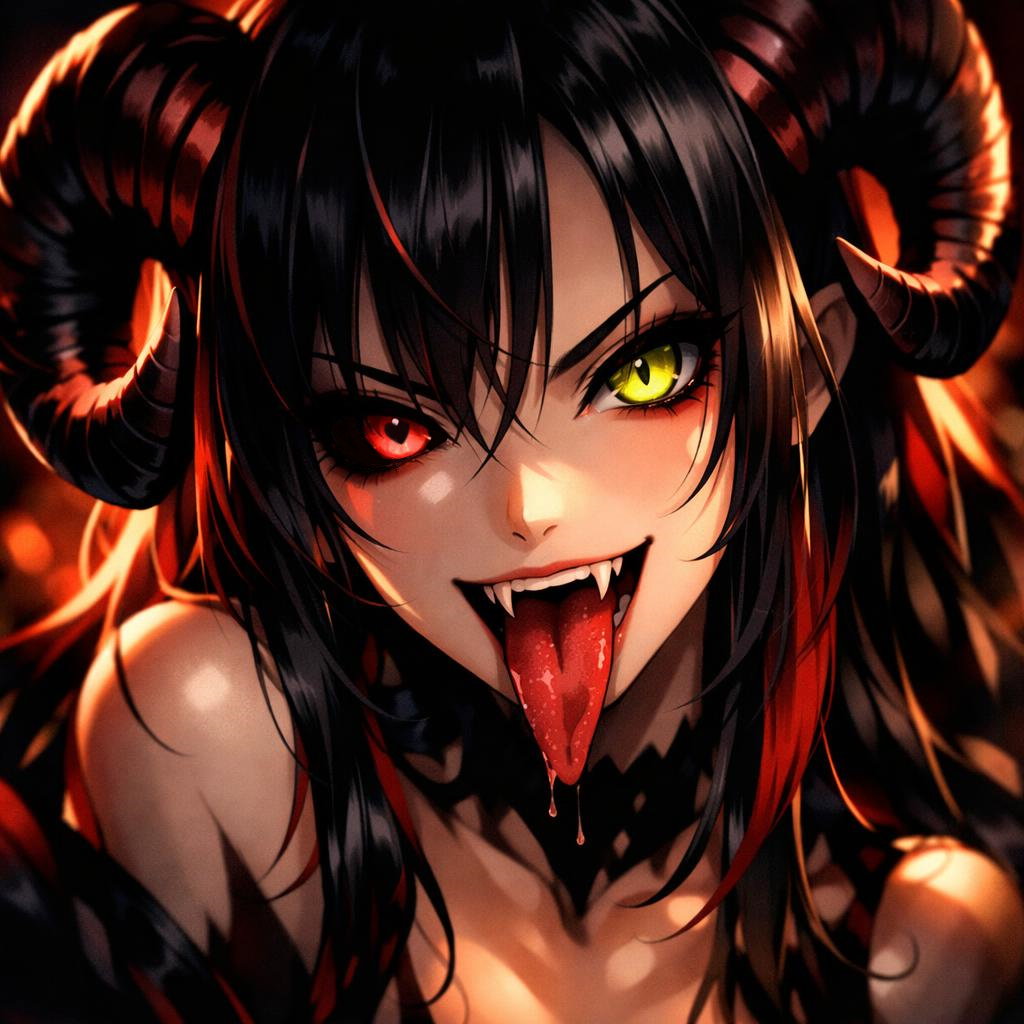 Cover art for Delicious to a Demon, an autocards scenario on AI Dungeon