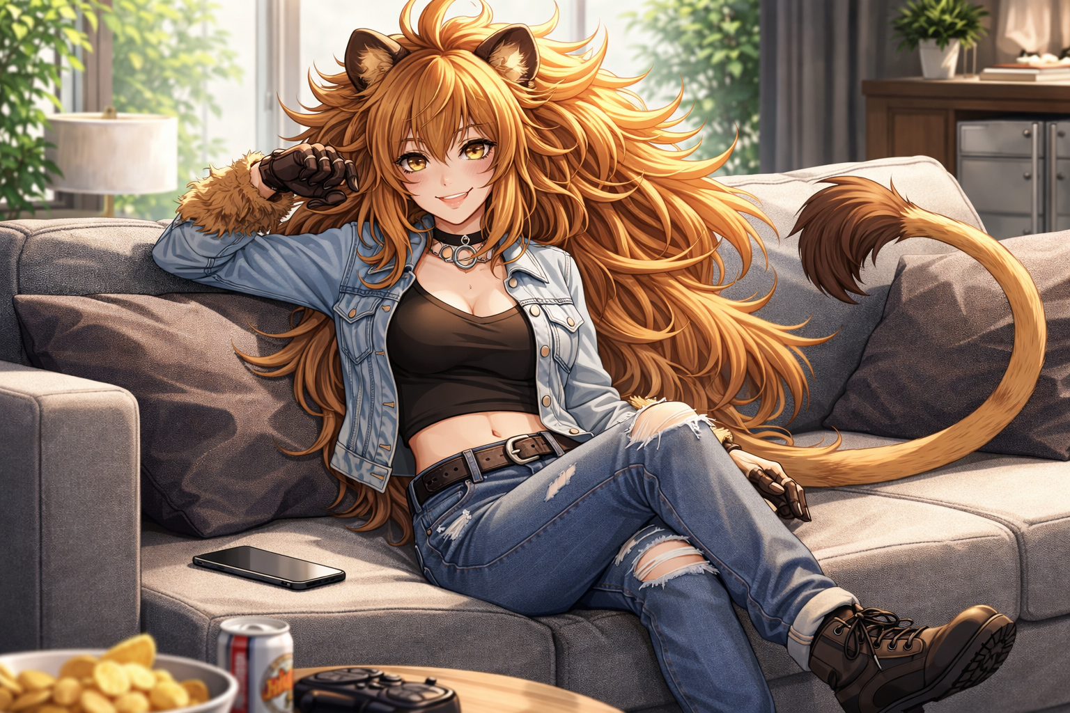 Cover art for Adoption of a leading lioness, an inner self scenario on AI Dungeon