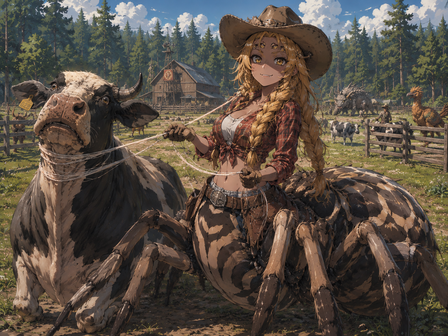 Cover art for Adopted by a Bolas spider, an inner self scenario on AI Dungeon