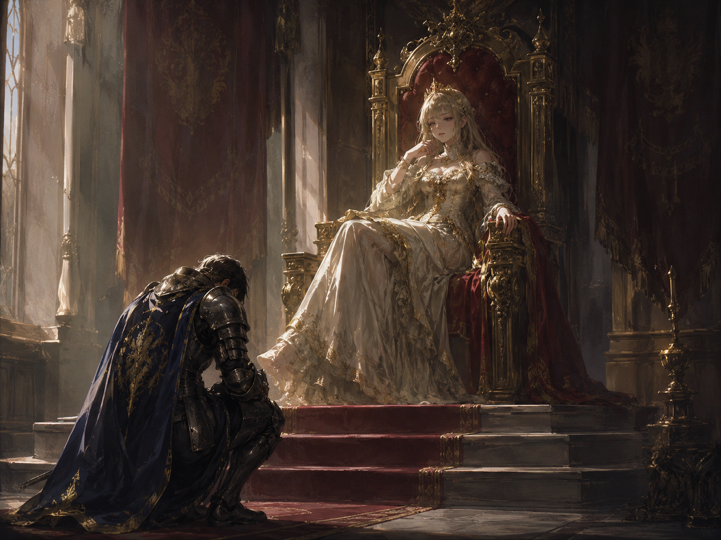 Cover art for Secret side of a princess, a princess scenario on AI Dungeon