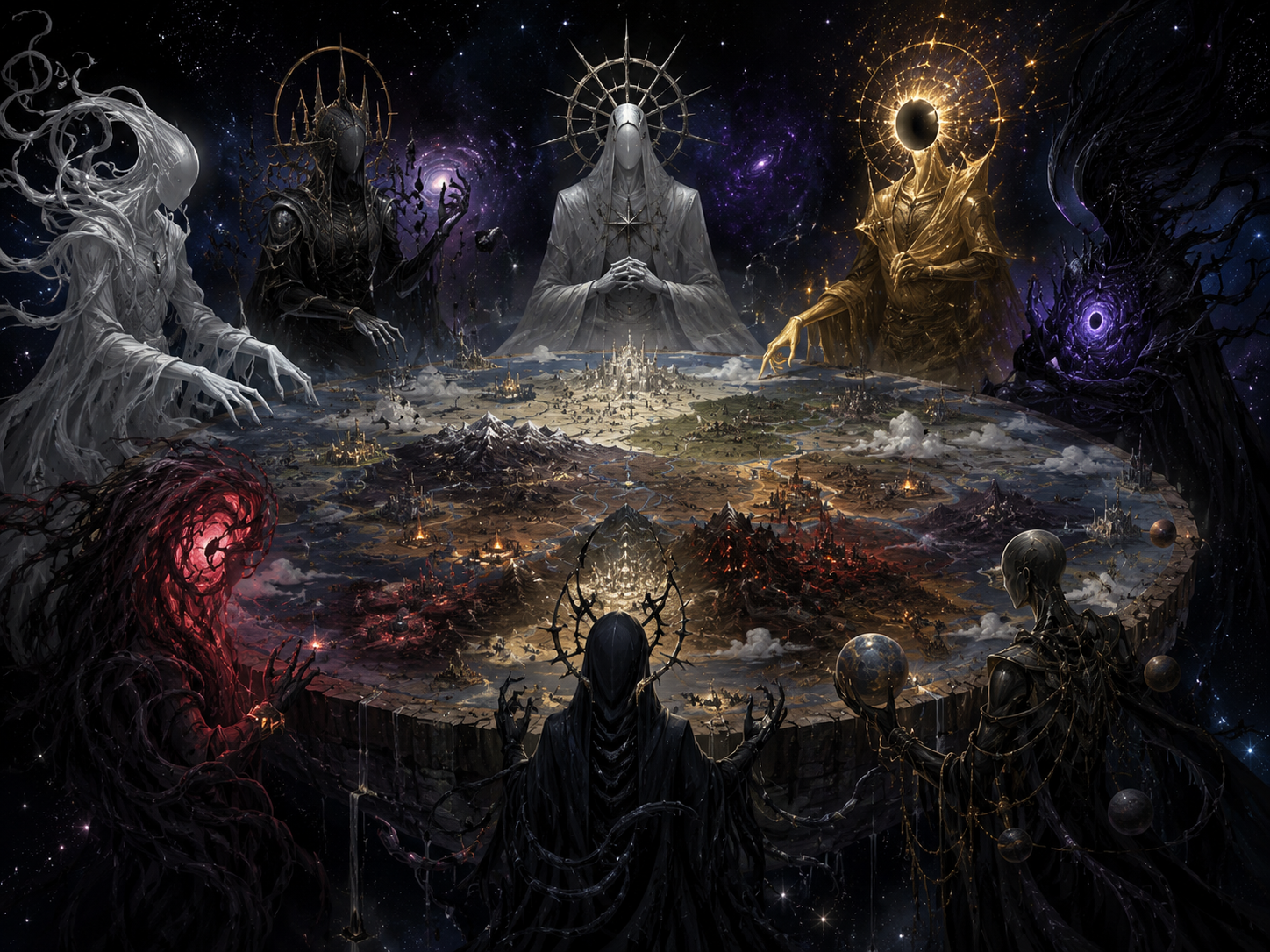 Cover art for War of Ascension, a war world on Voyage