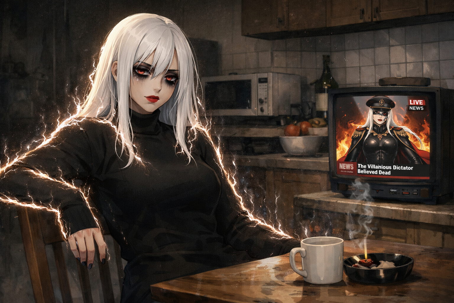 Cover art for Adoption of a defeated villain, an inner self scenario on AI Dungeon