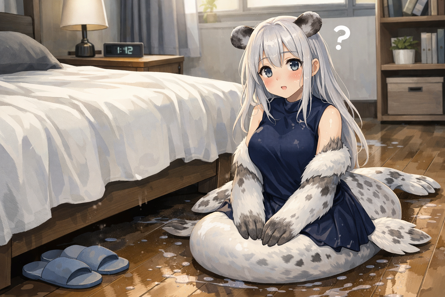 Cover art for Accidental summoning (Seal girl Marina), an accidental summoning scenario on AI Dungeon