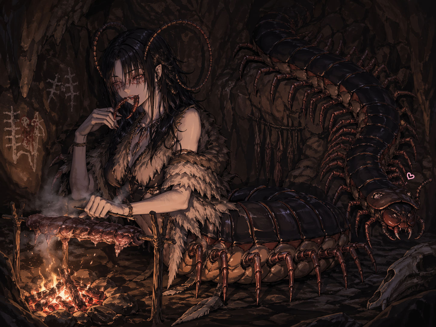 Cover art for Adopted by a human centipede, an inner self scenario on AI Dungeon