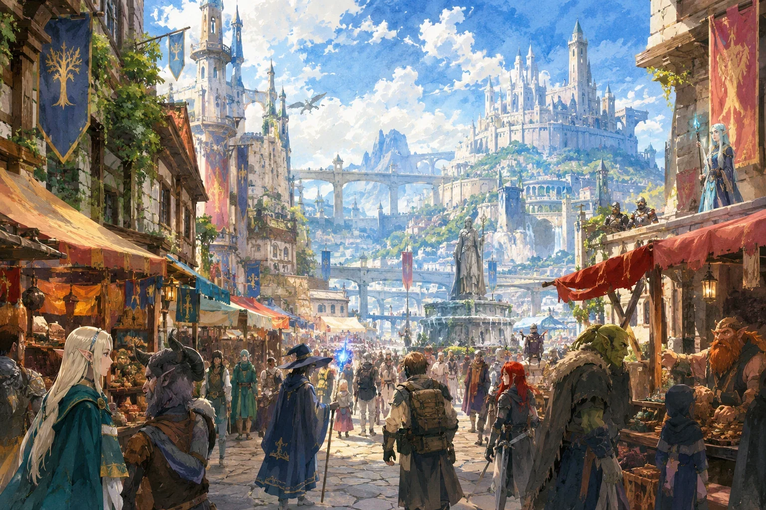 Cover art for A magical earth of might and magic and monster girls (work in progress), a medieval fantasy world on Voyage