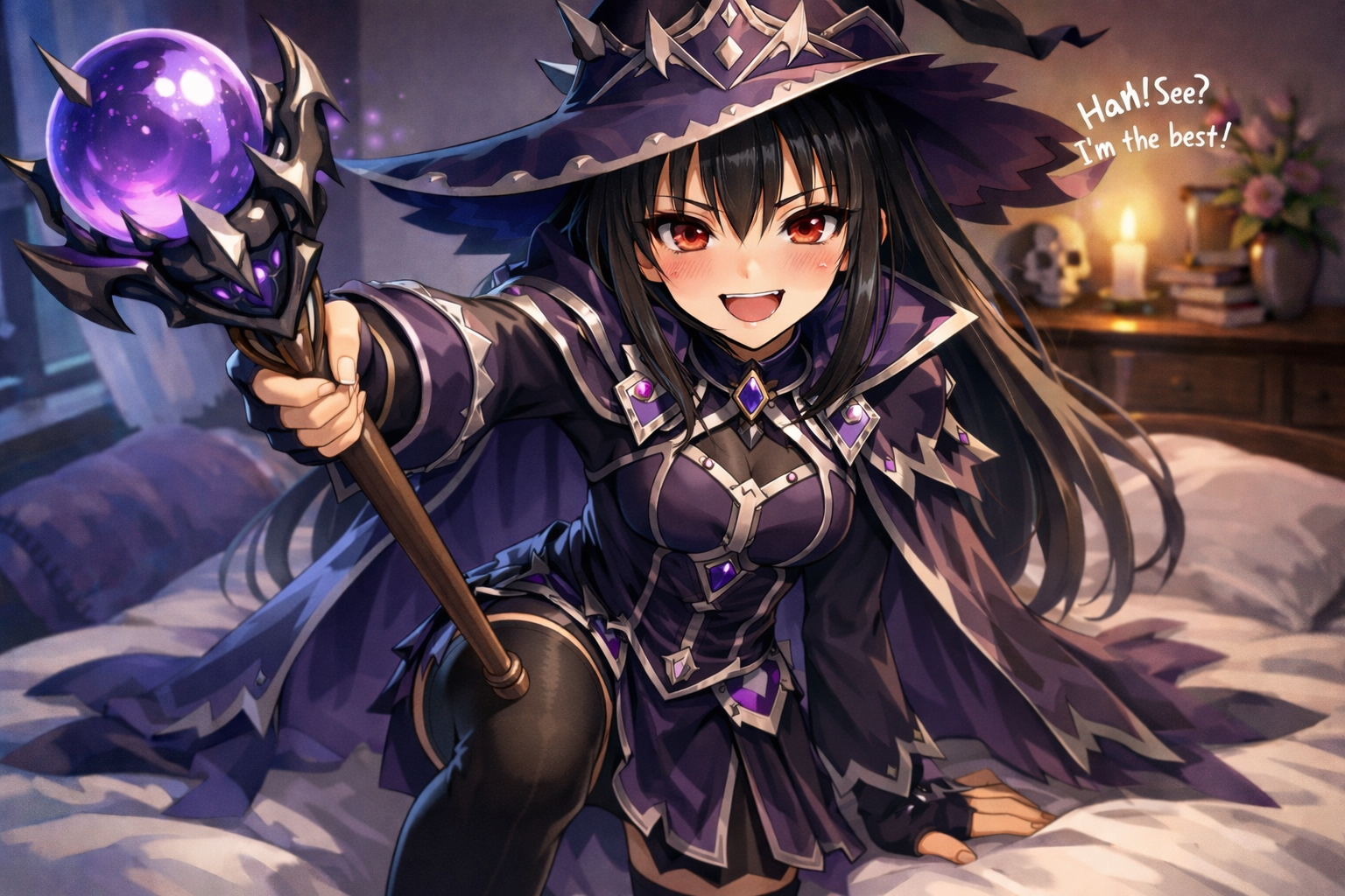 Cover art for Accidental summoning (Dark mage Ursula), an accidental summoning scenario on AI Dungeon