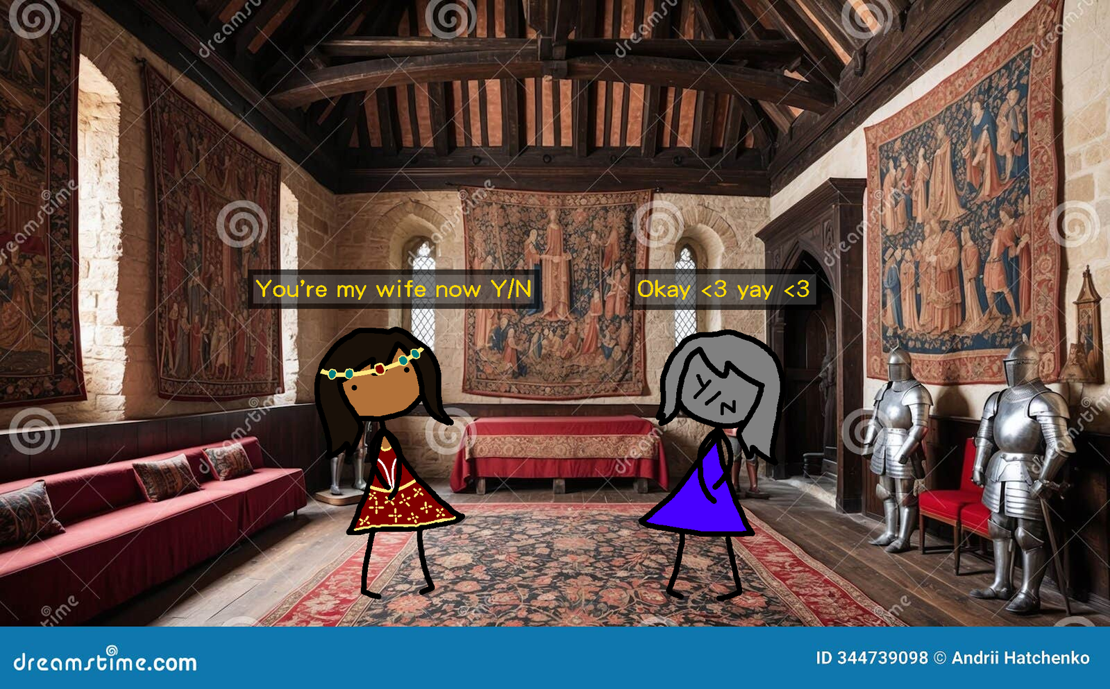 Cover art for The princess's destined partner is... you!, a fantasy scenario on AI Dungeon
