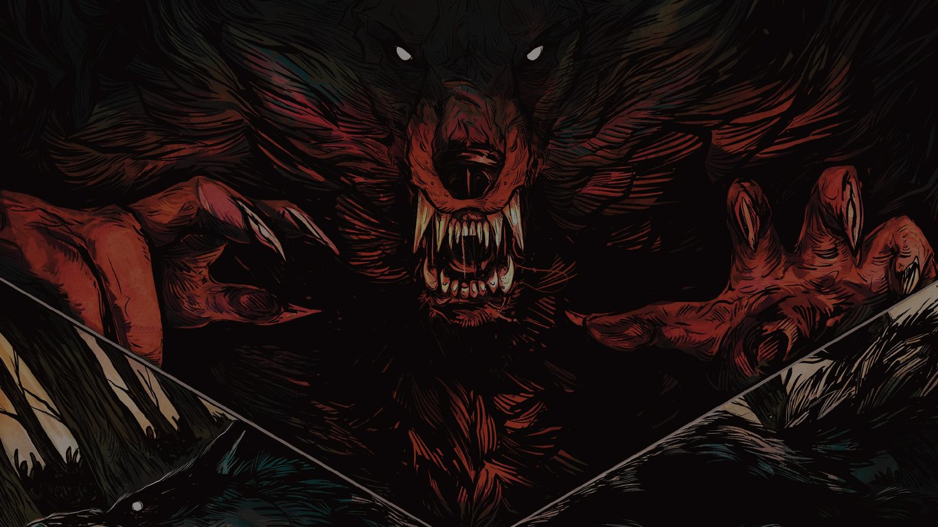 Cover art for World of Darkness, a world of darkness scenario on AI Dungeon