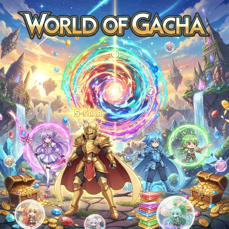 Cover art for World of Gacha, a magic scenario on AI Dungeon