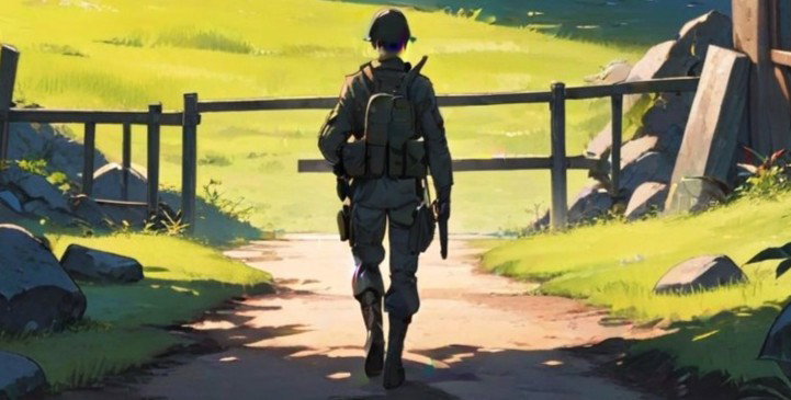 Cover art for America's Gate Enhanced Edition, a war scenario on AI Dungeon