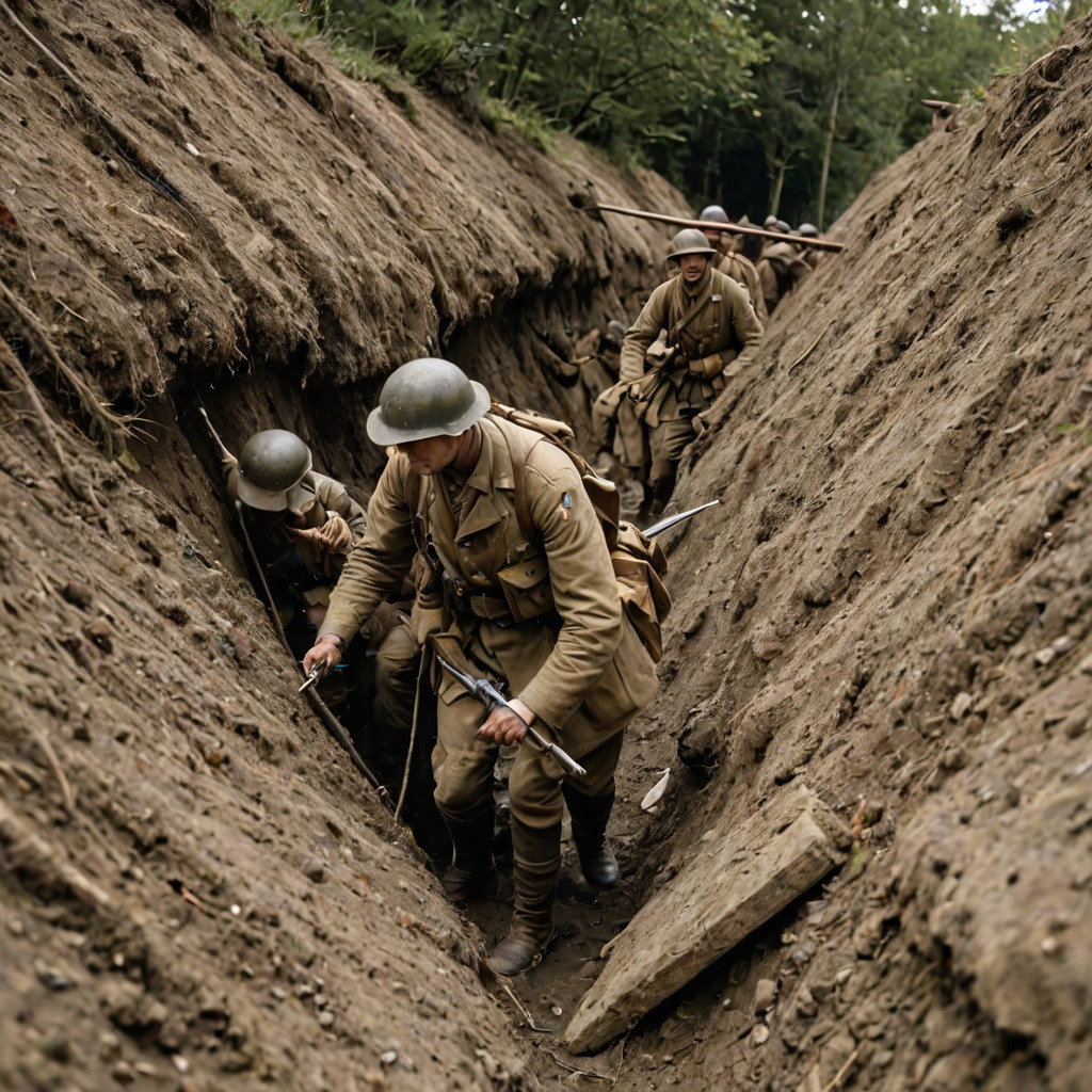 Cover art for Fighting In The Trenches, a ww 1 scenario on AI Dungeon