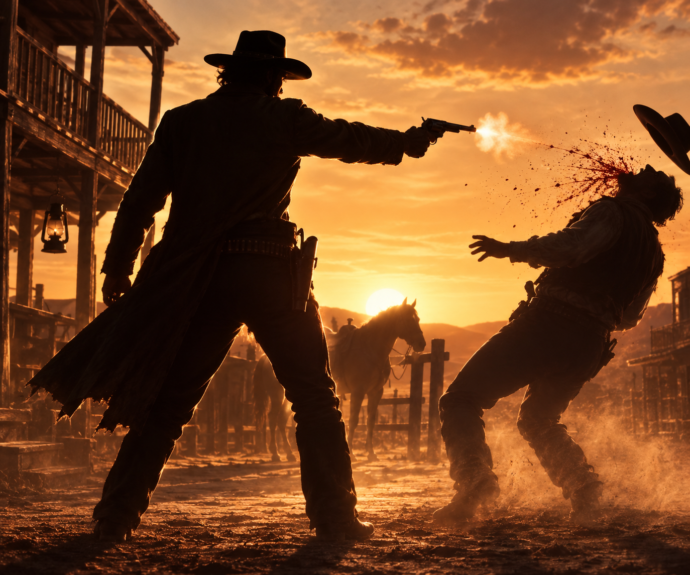 Cover art for The Blackridge Devils, a western scenario on AI Dungeon