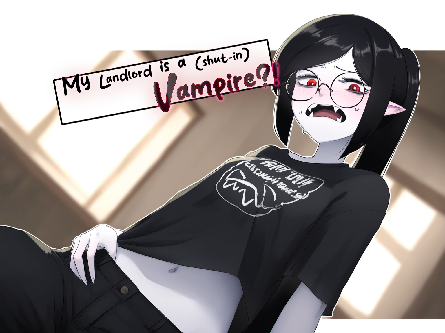 Cover art for The landlord is a (shut-in) Vampire, a vampire scenario on AI Dungeon