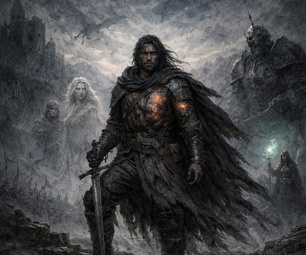 Cover art for The Immortal's Plight, a magic scenario on AI Dungeon