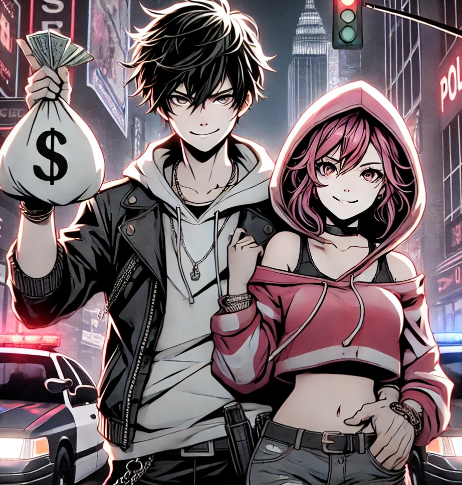 Cover art for Lovers in Crime, a guns scenario on AI Dungeon