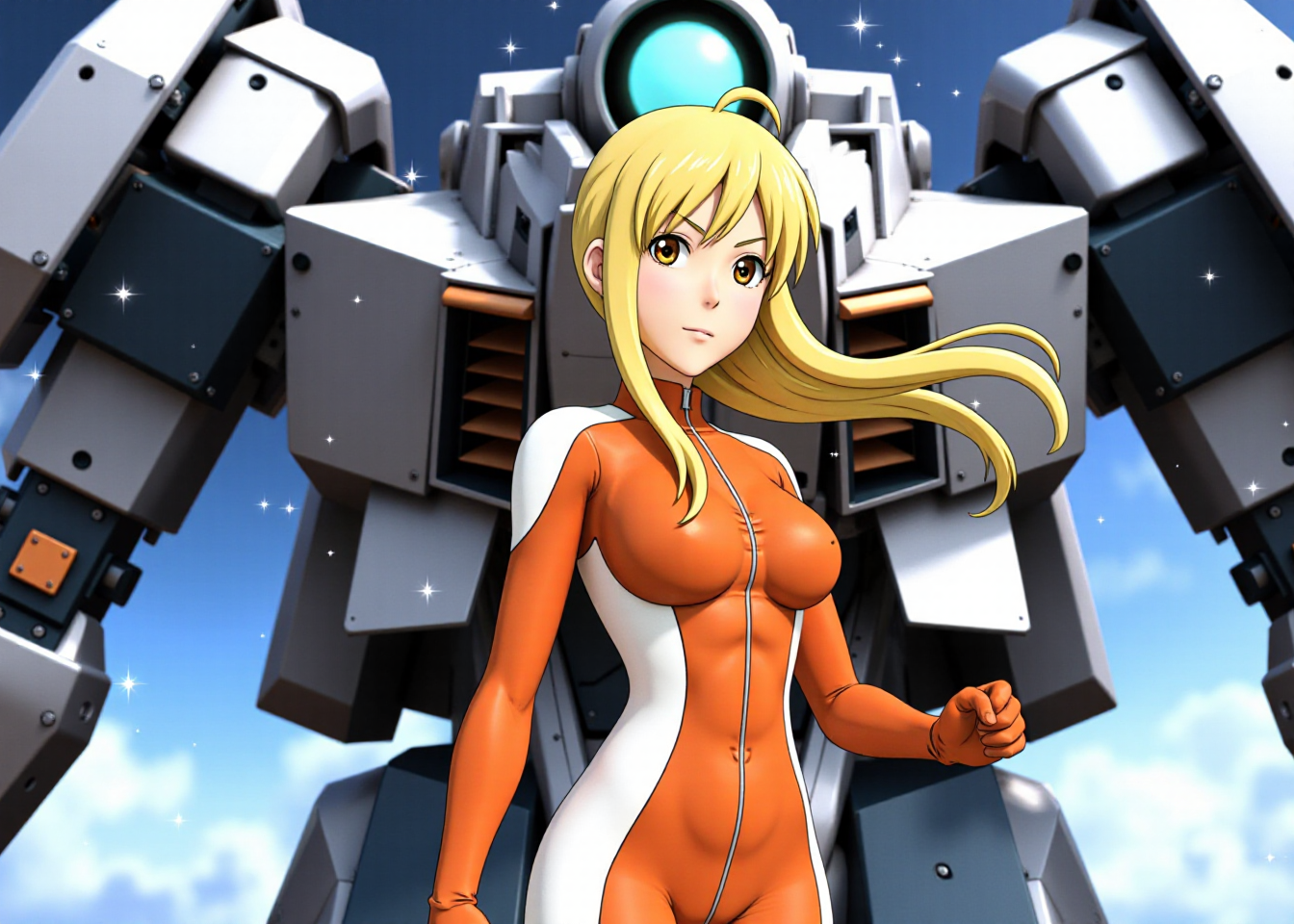 Cover art for The Mech Tech, a mecha scenario on AI Dungeon
