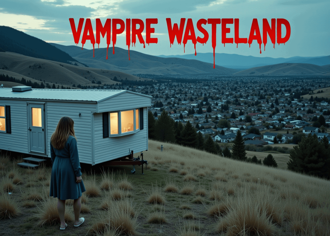 Cover art for Vampire Wasteland, a post apocalyptic scenario on AI Dungeon
