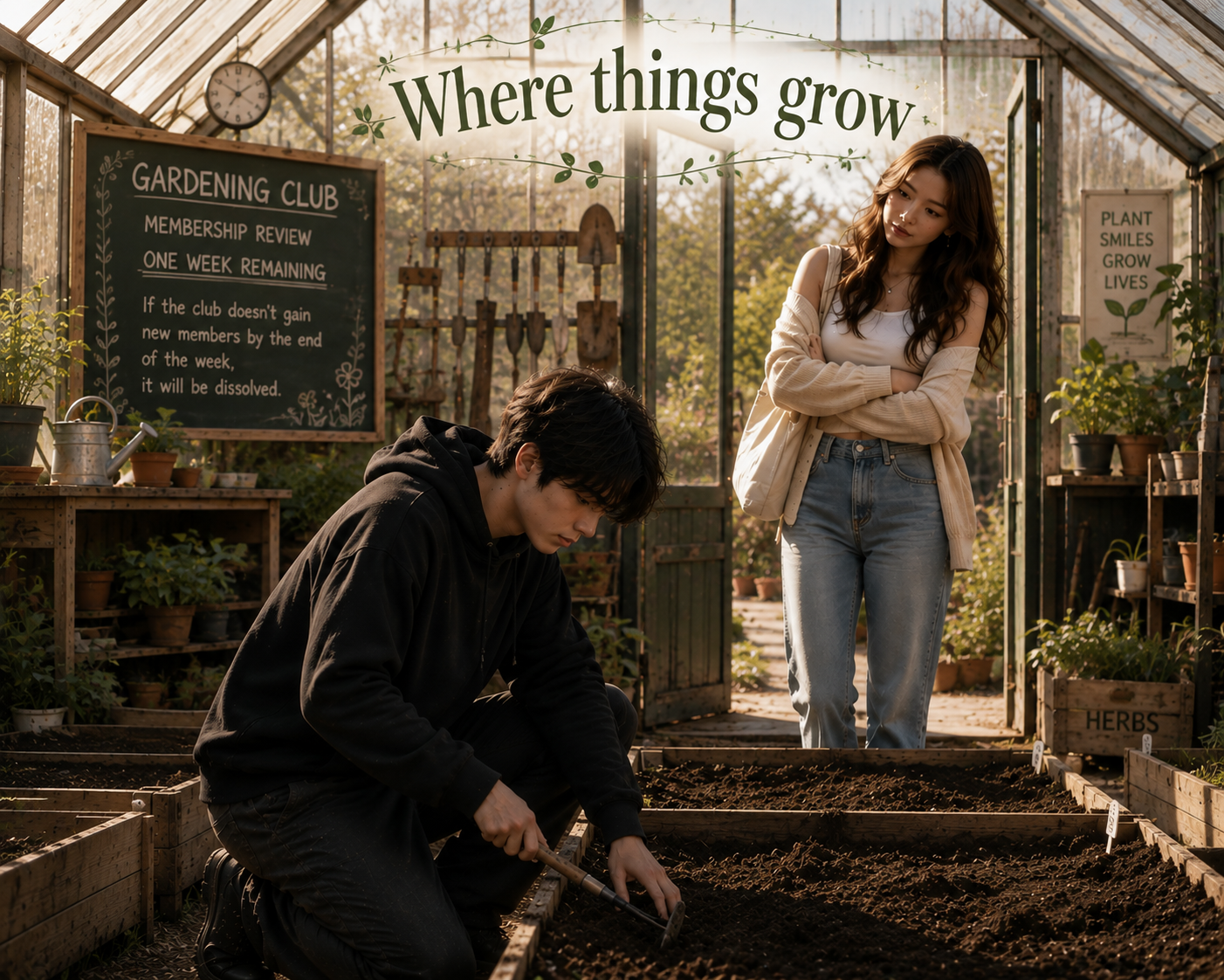 Cover art for Where Things Grow π±π, a romance scenario on AI Dungeon