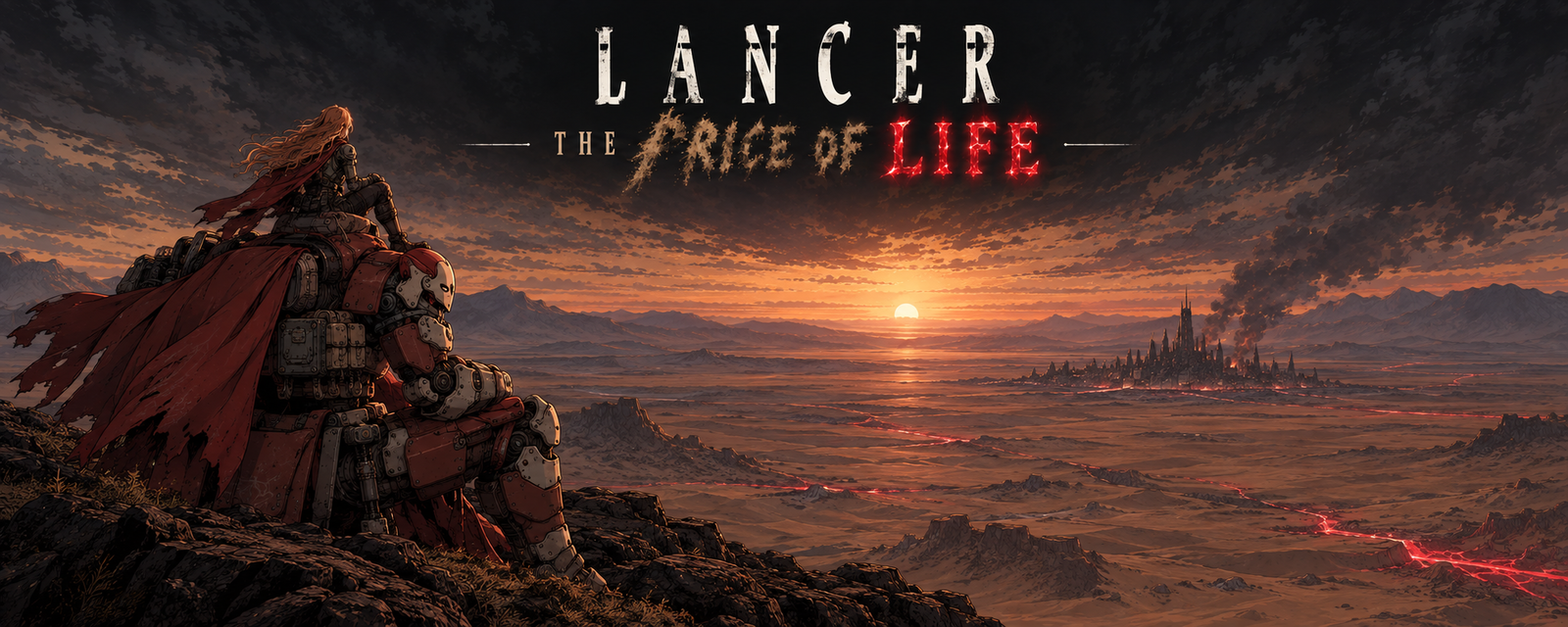 Cover art for Lancer: The Price of Life, a sci-fi world on Voyage