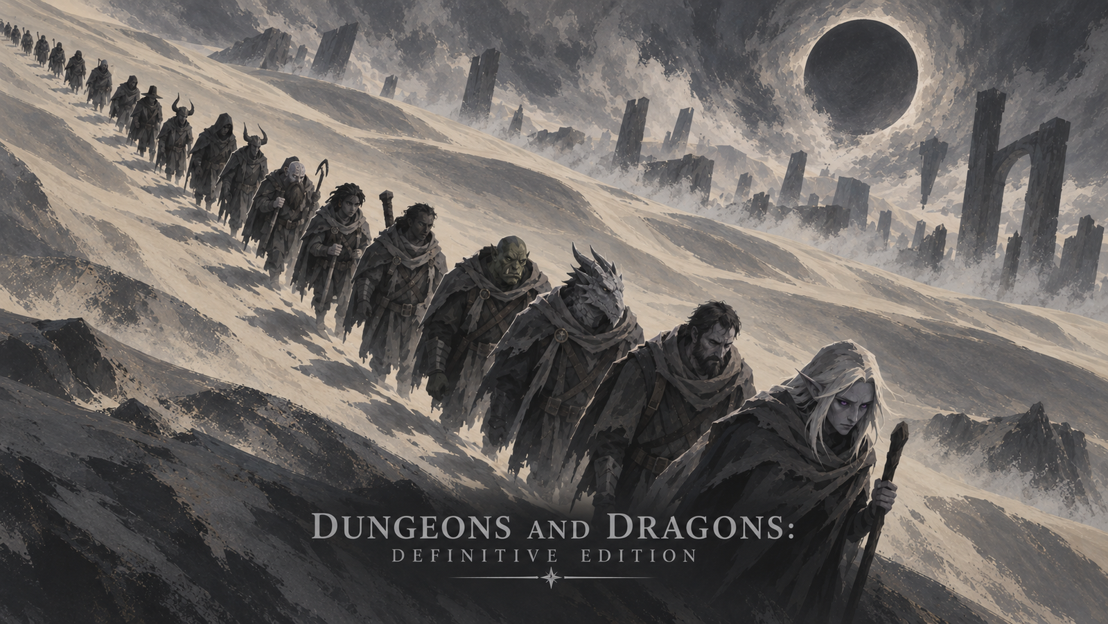 Cover art for Dungeons and Dragons: Definitive Edition, a fantasy world on Voyage