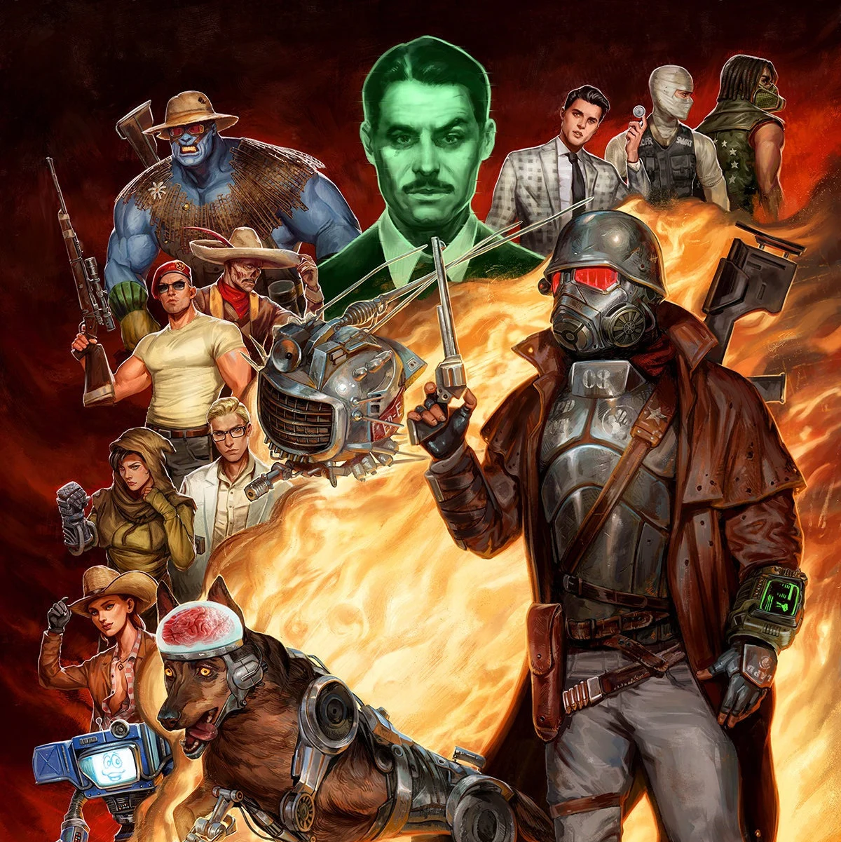 Cover art for The Mojave Wasteland , a fallout scenario on AI Dungeon