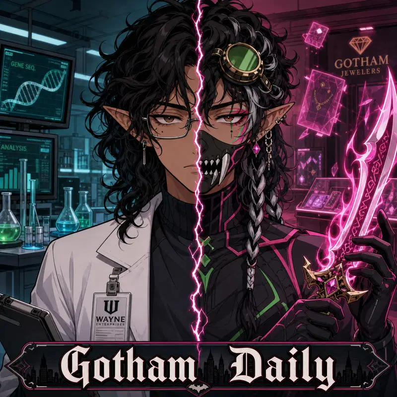 Cover art for Gotham Daily (ISπ), an autocards scenario on AI Dungeon