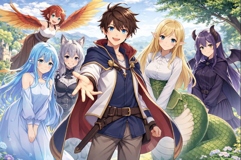 Cover art for Reincarnated With a Maxed-Out Charisma Stat, an isekai scenario on AI Dungeon